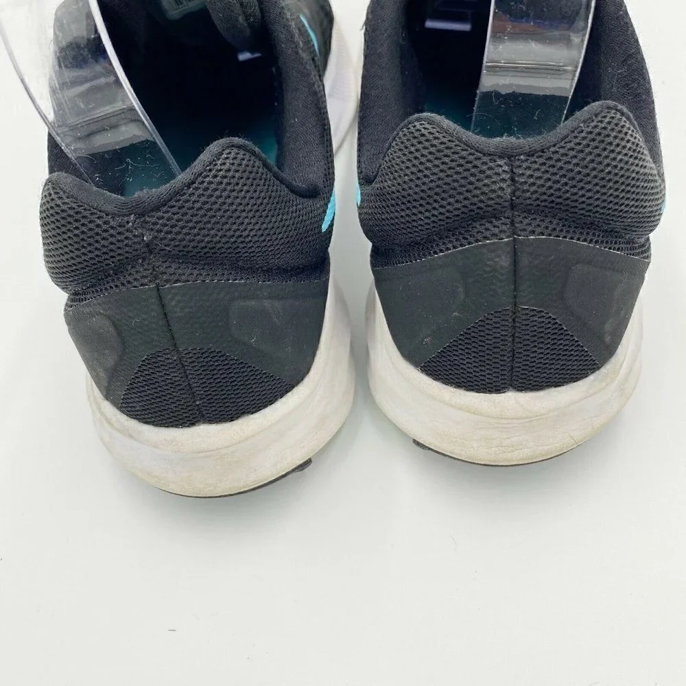 Nike Downshifter 7 Running Shoes 852466-013 Men’s US Size 9 Black Aqua Sneakers